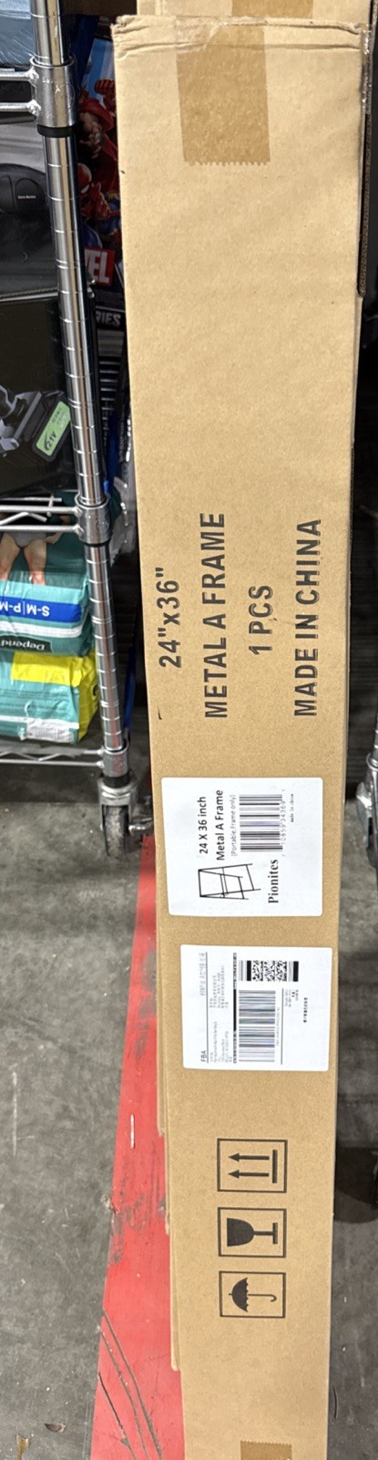 Weather-Resistant A Frame Sign Holder for 24×36 Posters – Portable Display