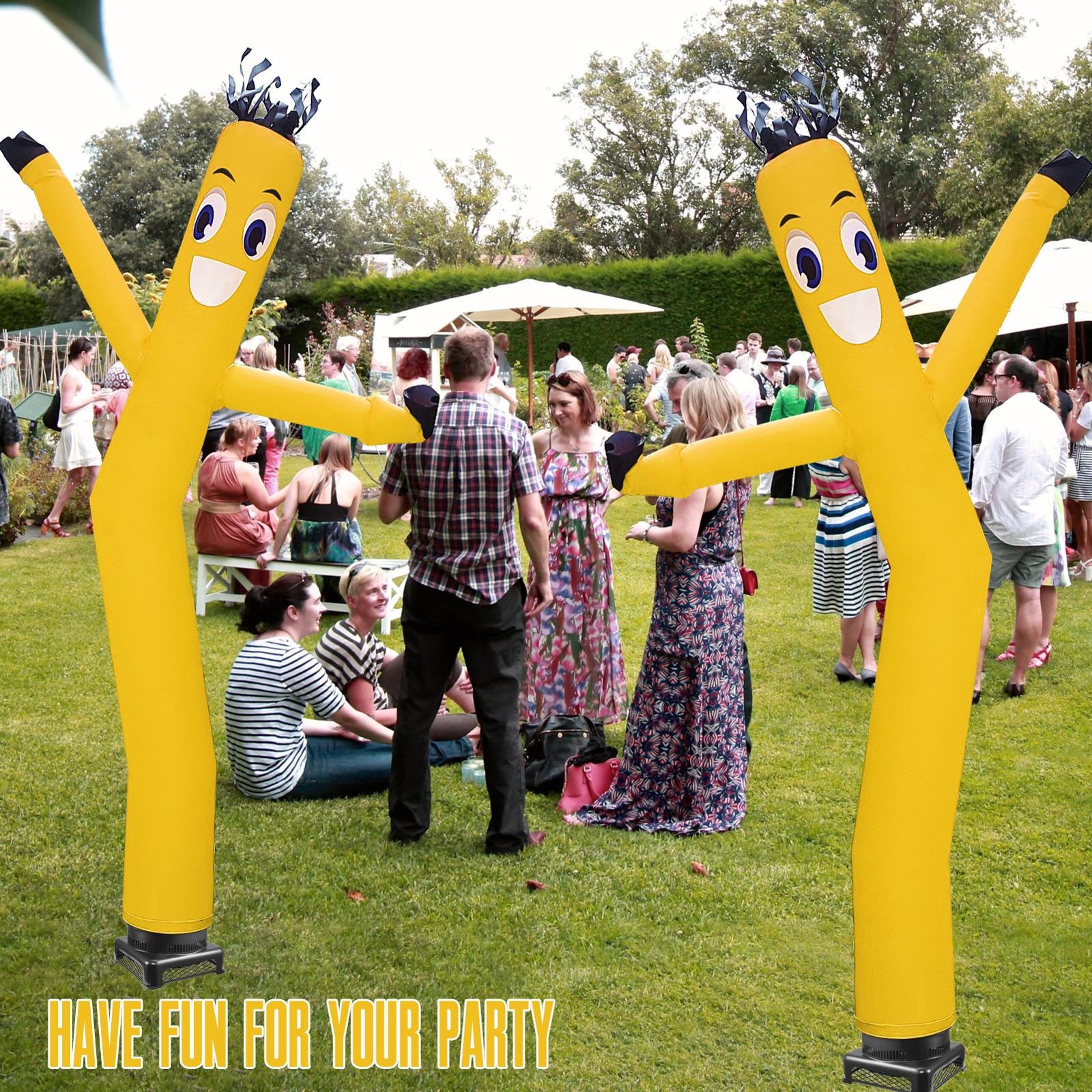 20 ft Air Dancers Wacky Waving Inflatable Tube Man with 1 HP Blower Fan US
