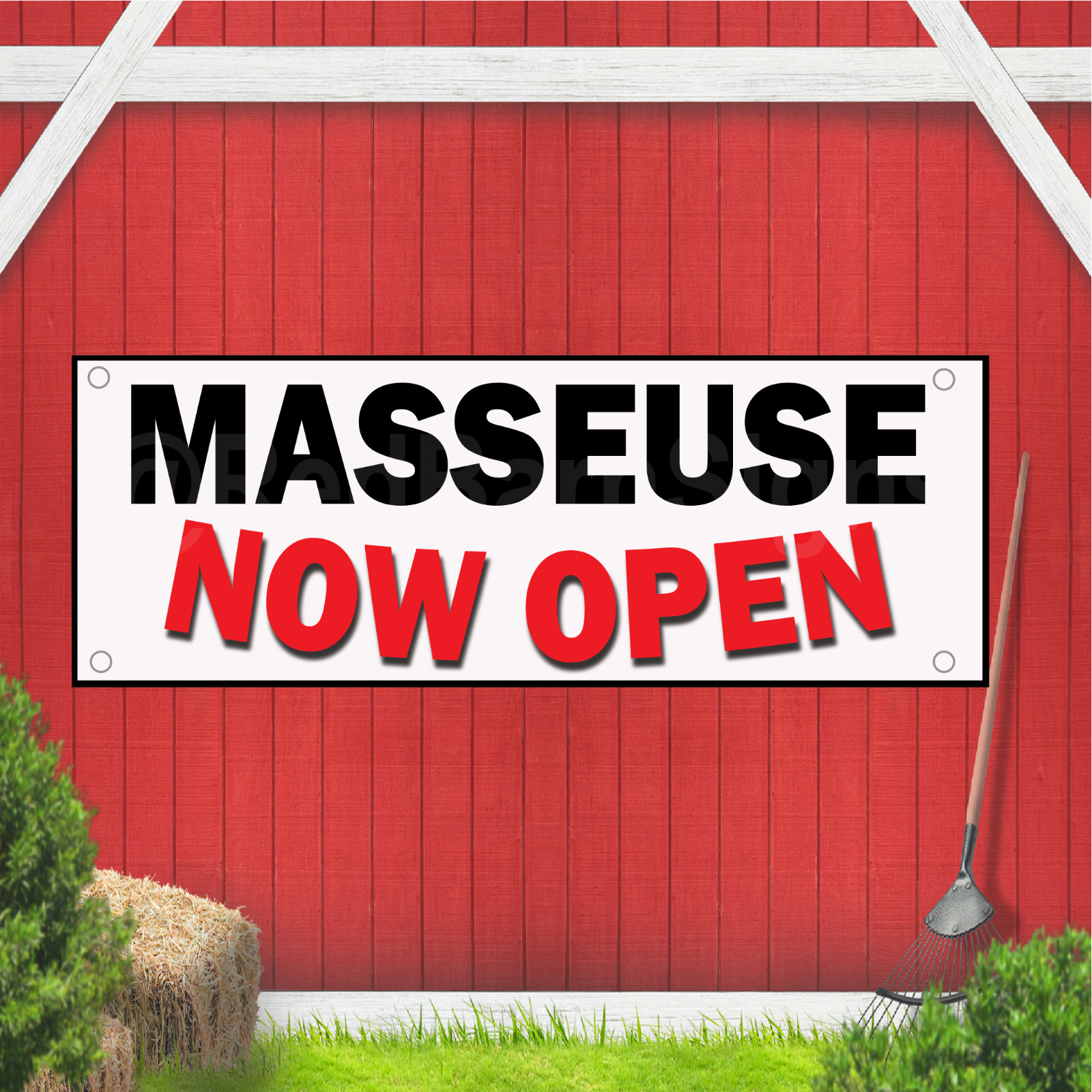 Masseuse Now Open Indoor Outdoor Vinyl Banner Design