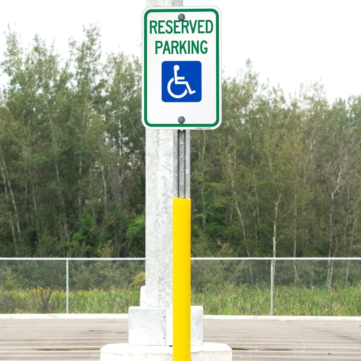 Pack of 2 Federal Handicap Reserved Parking Signs