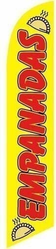 Empanadas Advertising Feather Flag Banner Swooper Sign, Replacement Flag Only