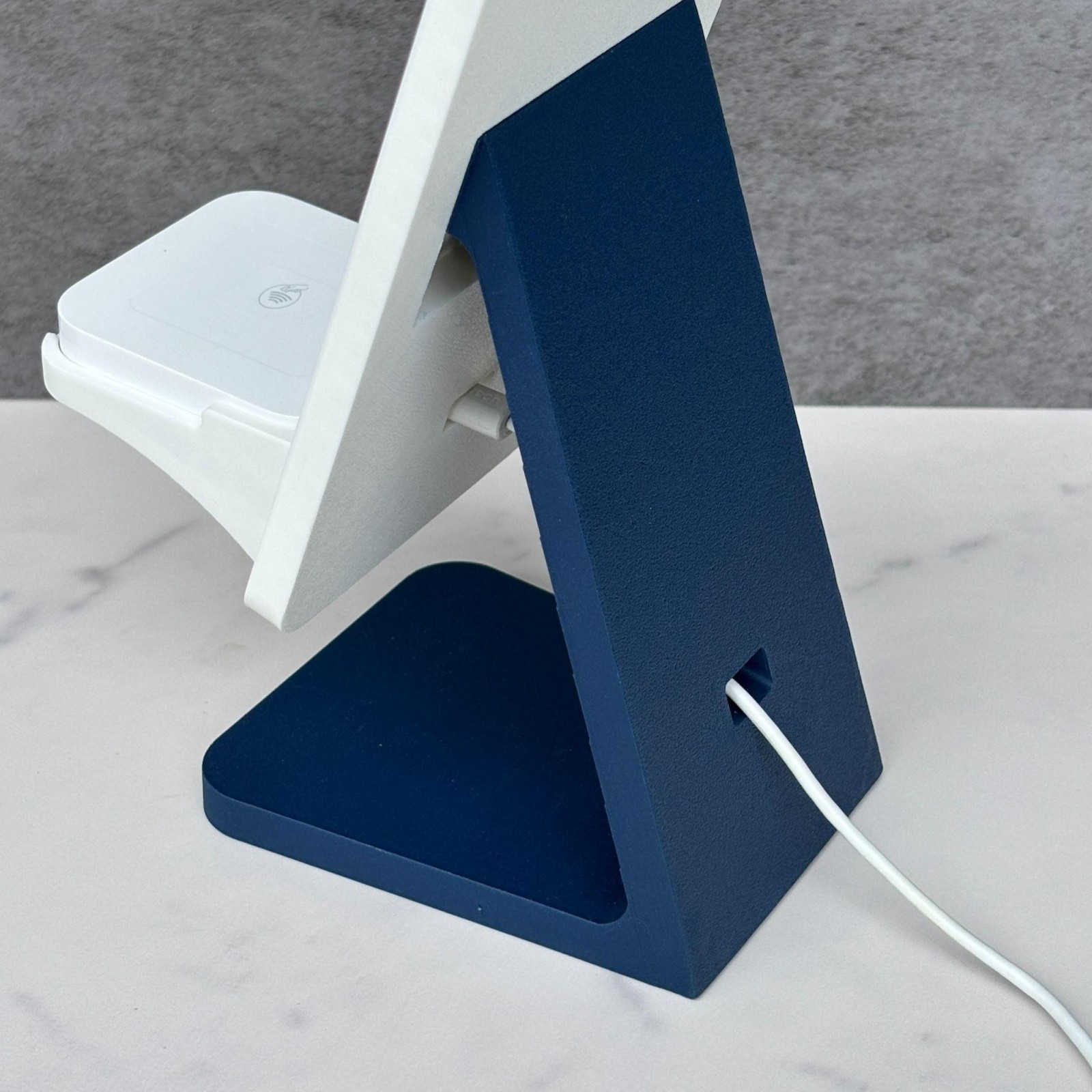 Square Reader Holder and QR Code Payment Sign with Business Card Dispenser
