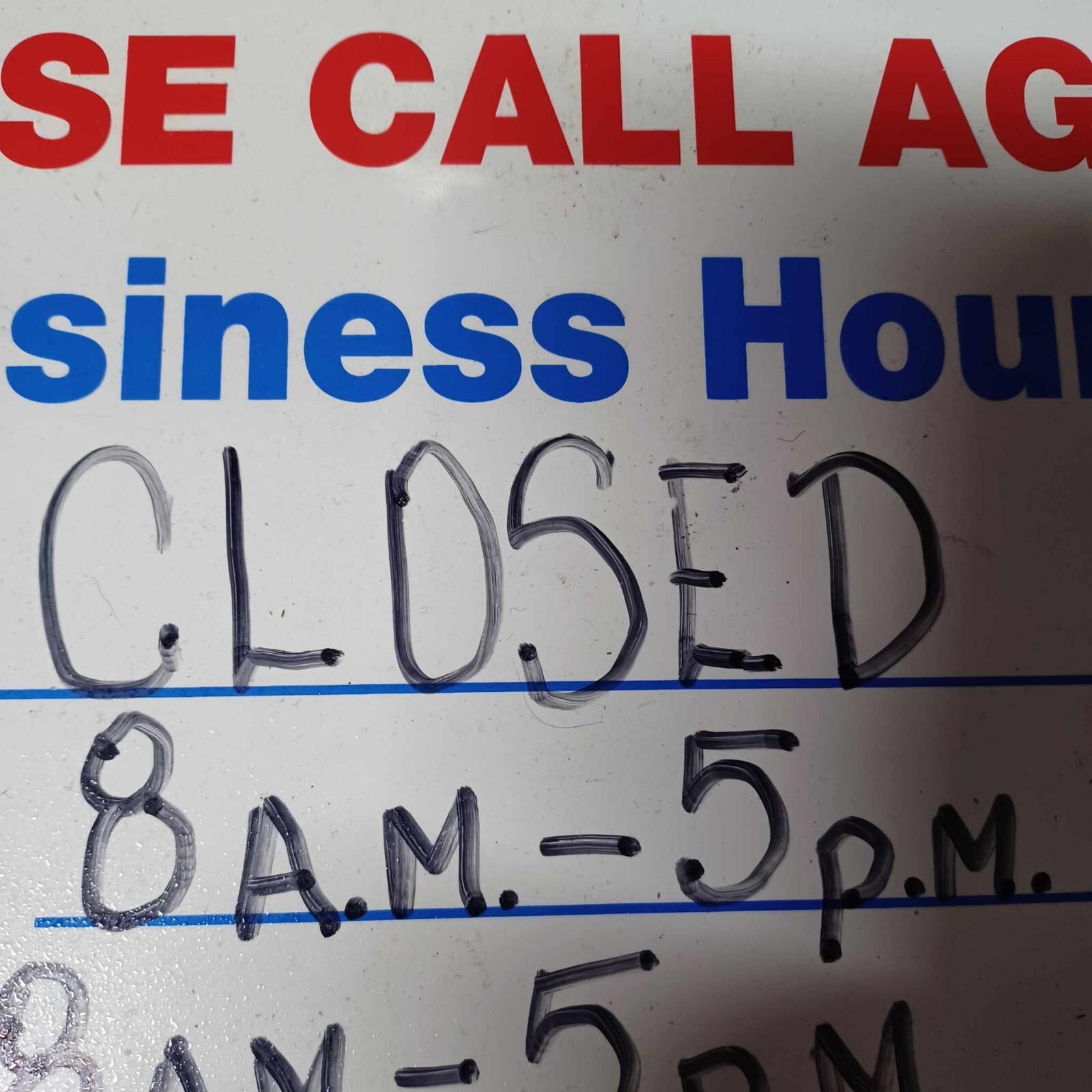 2 Pre-Owned Barber Shop Business Hours Open/Close Signs