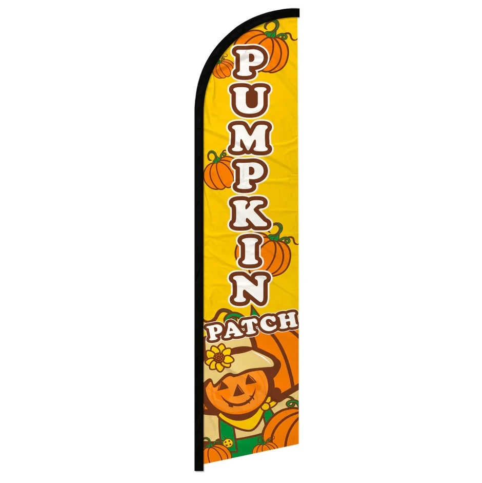 Pumpkin Patch Windless Full Sleeve Halloween Business Flags Pumpkins