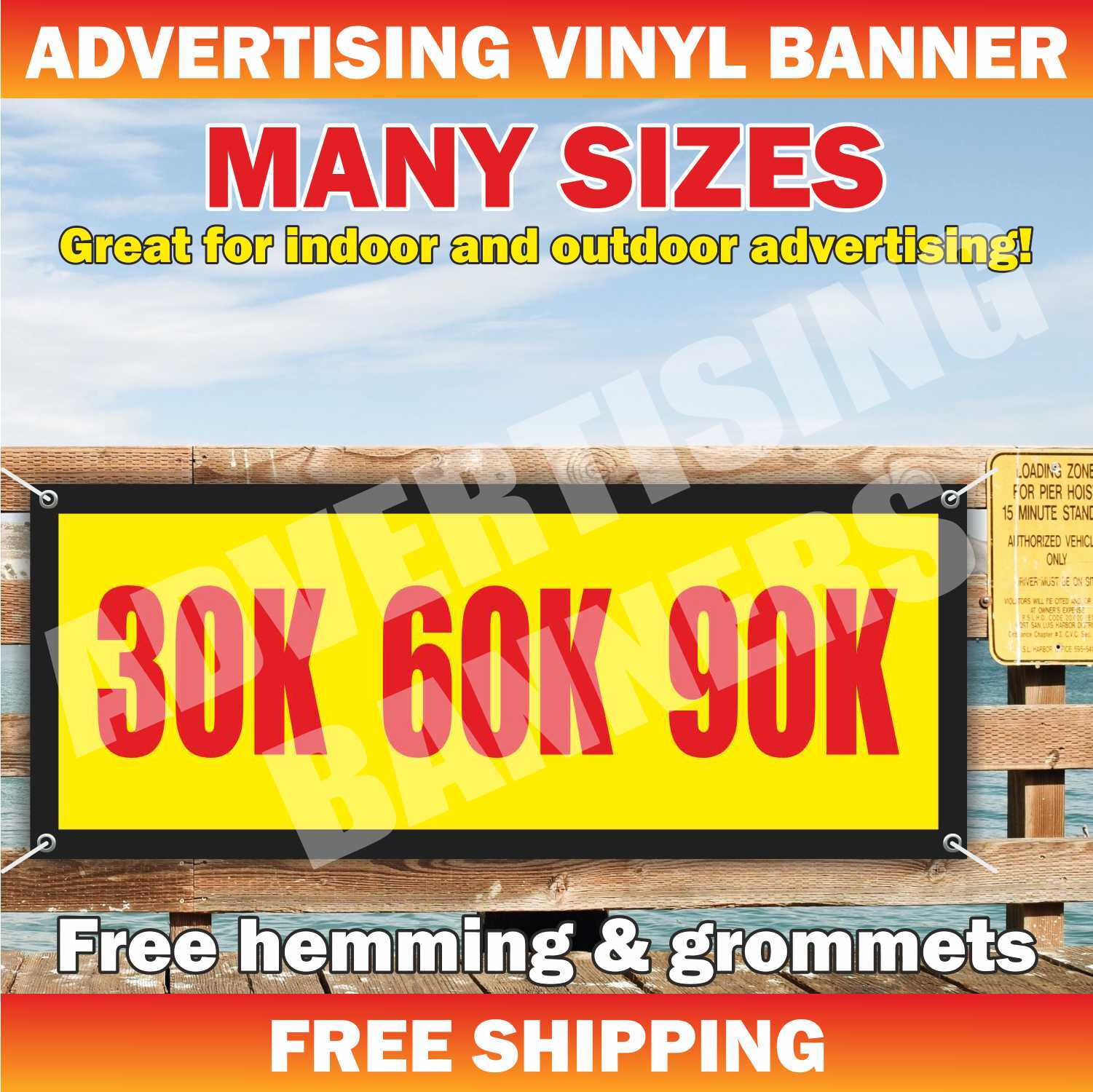 30K 60K 90K Advertising Banner Vinyl Mesh Sign Service Foreign Domestic auto car