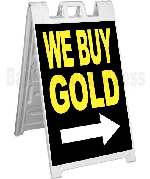 Signicade A-Frame Sign Sidewalk Sandwich Pavement Sign – WE BUY GOLD kb