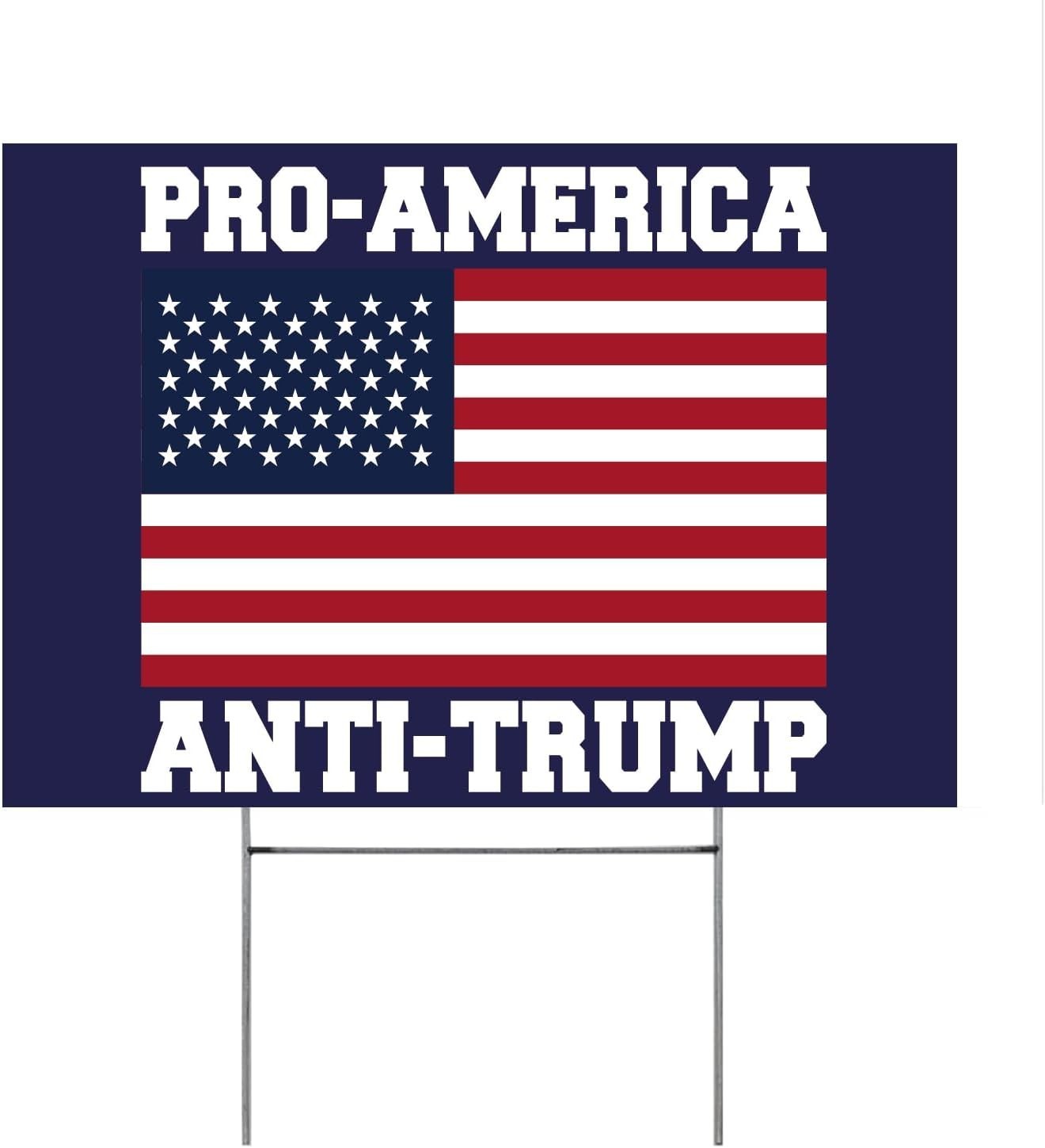Eye-Catching Anti-Trump Yard Sign 12″x18″ – Pro-Biden Political Display