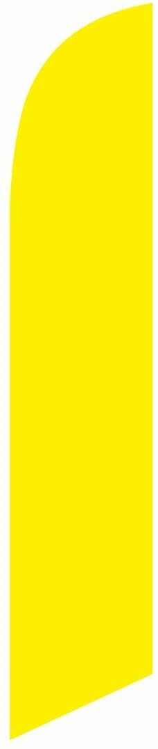 Solid Yellow Feather Banner Swooper Flag Sign, Replacement Flag Only