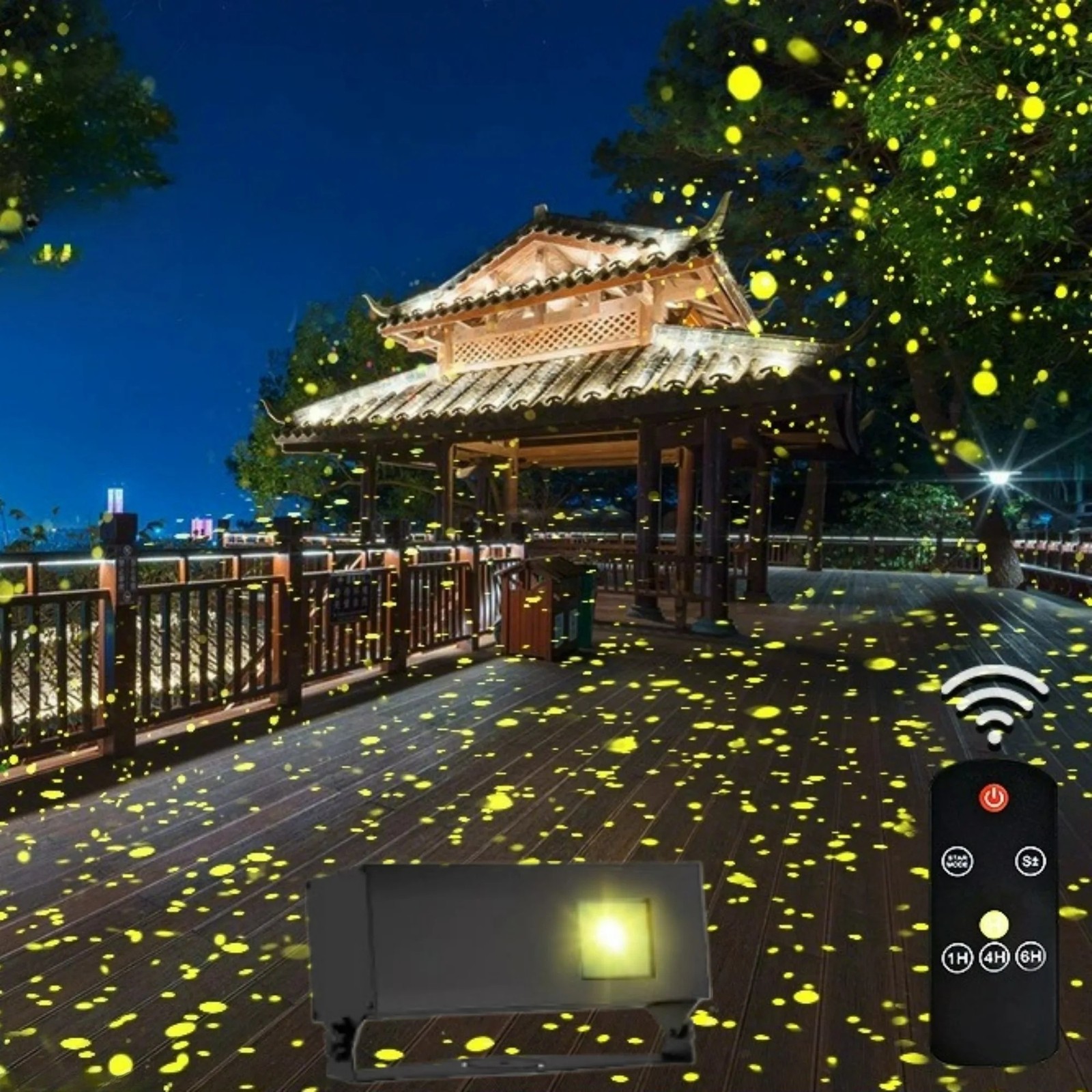 50W Outdoor Dynamic Firefly Laser Starry Sky Projection Light Garden Landscape