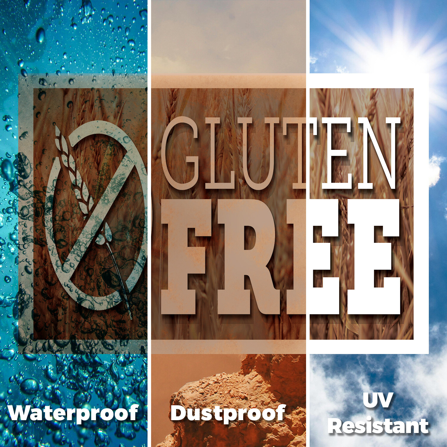 Gluten Free Yard Sign Healthy Living, Dietary Options, Grocery Promotions
