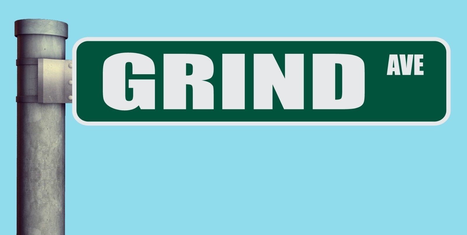 GRIND AVE STREET SIGN AVENUE HEAVY DUTY ALUMINUM ROAD SIGN 17″ x 4″