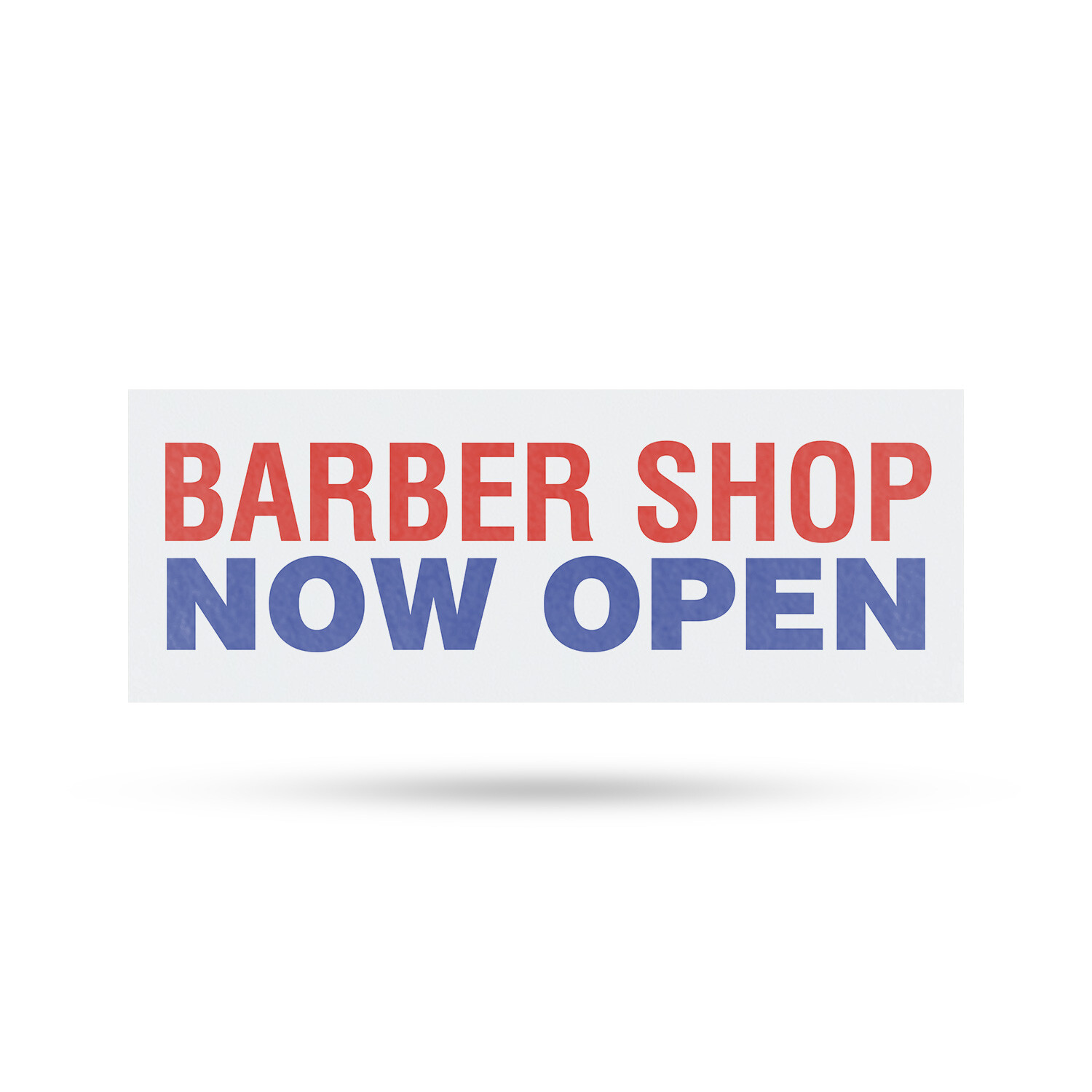Barber Shop Now Open Vinyl Decal Salon Grand Opening Walk-Ins Welcome