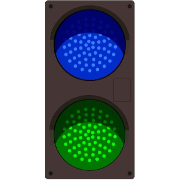 Signal-Tech 54702 TCILV-BG/120-277VAC Traffic Controller Vertical Blue-Green