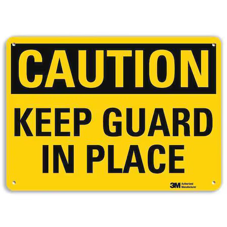 Lyle U4-1460-Ra_10X7 Safety Sign, 7 In Height, 10 In Width, Aluminum, Vertical