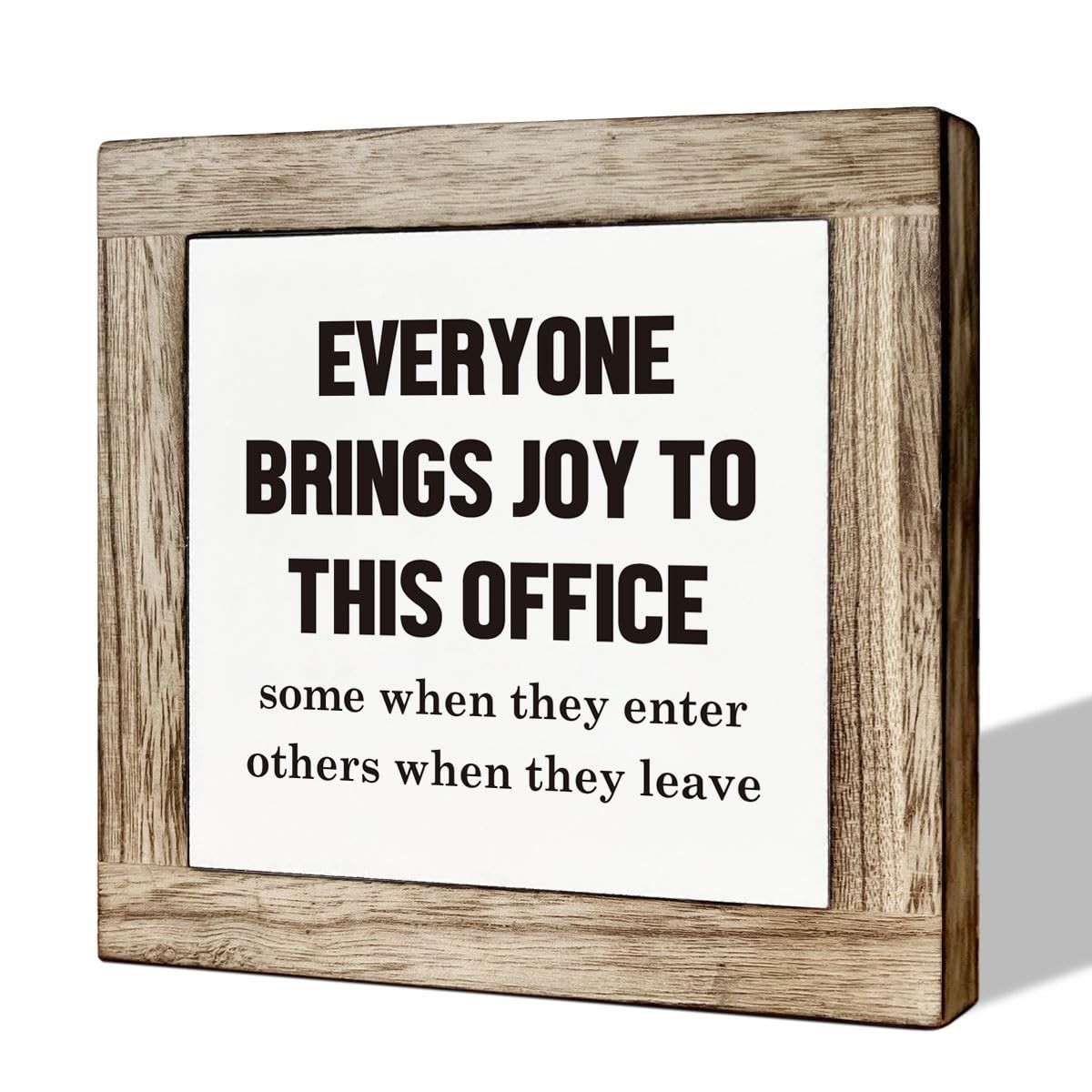 Funny Office Quotes Wooden Box Signs for Desk Shelf Home Work Decor Gift