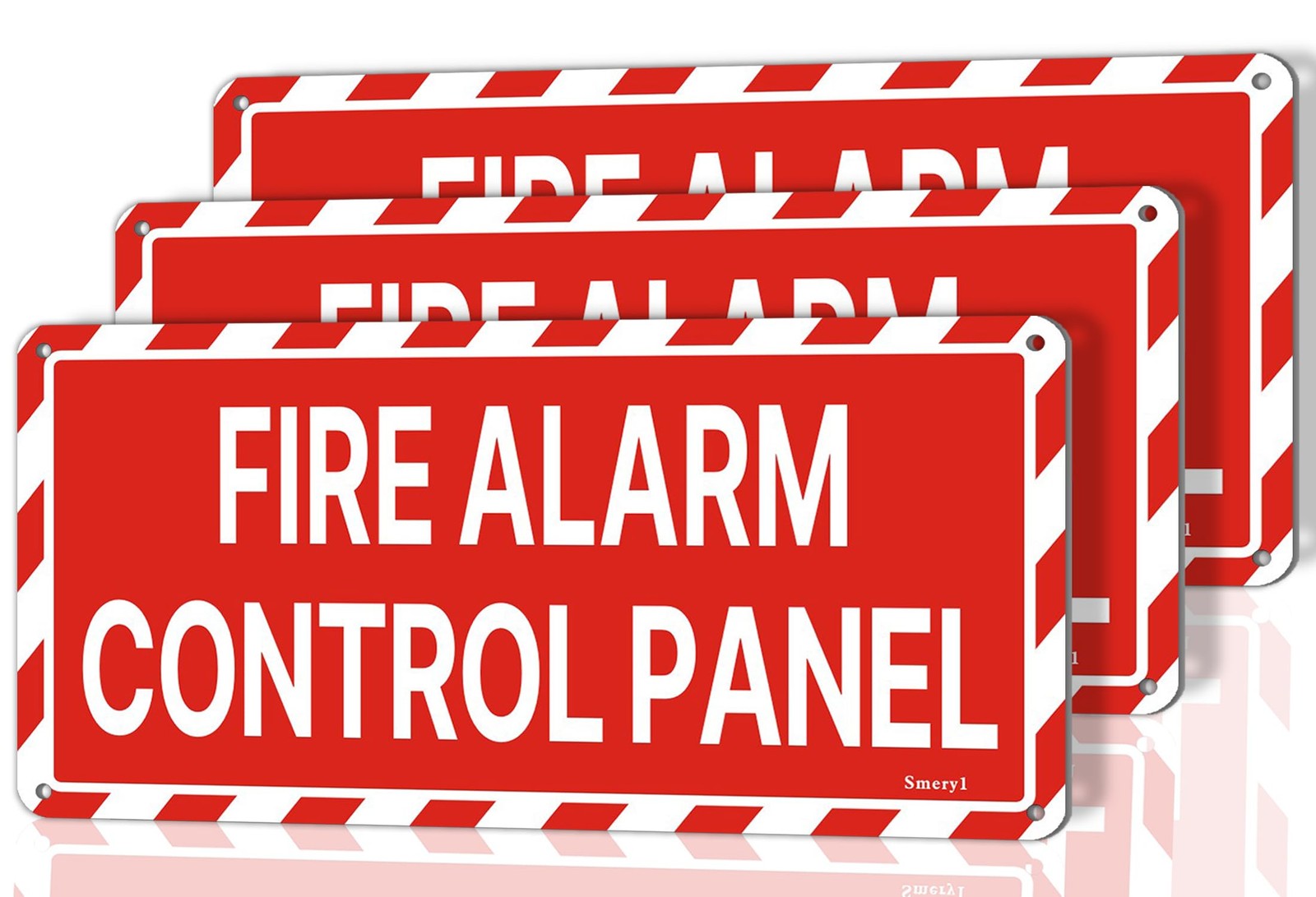 Fire Alarm Control Panel Signs With Self-Adhesive Backing