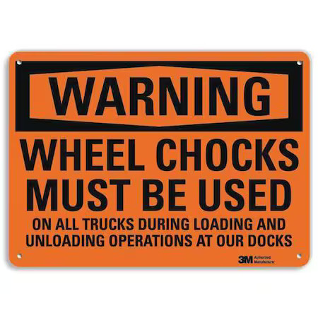 Lyle U6-1278-Na_14X10 Warning Sign, 10 In H, 14 In W, Aluminum, Horizontal