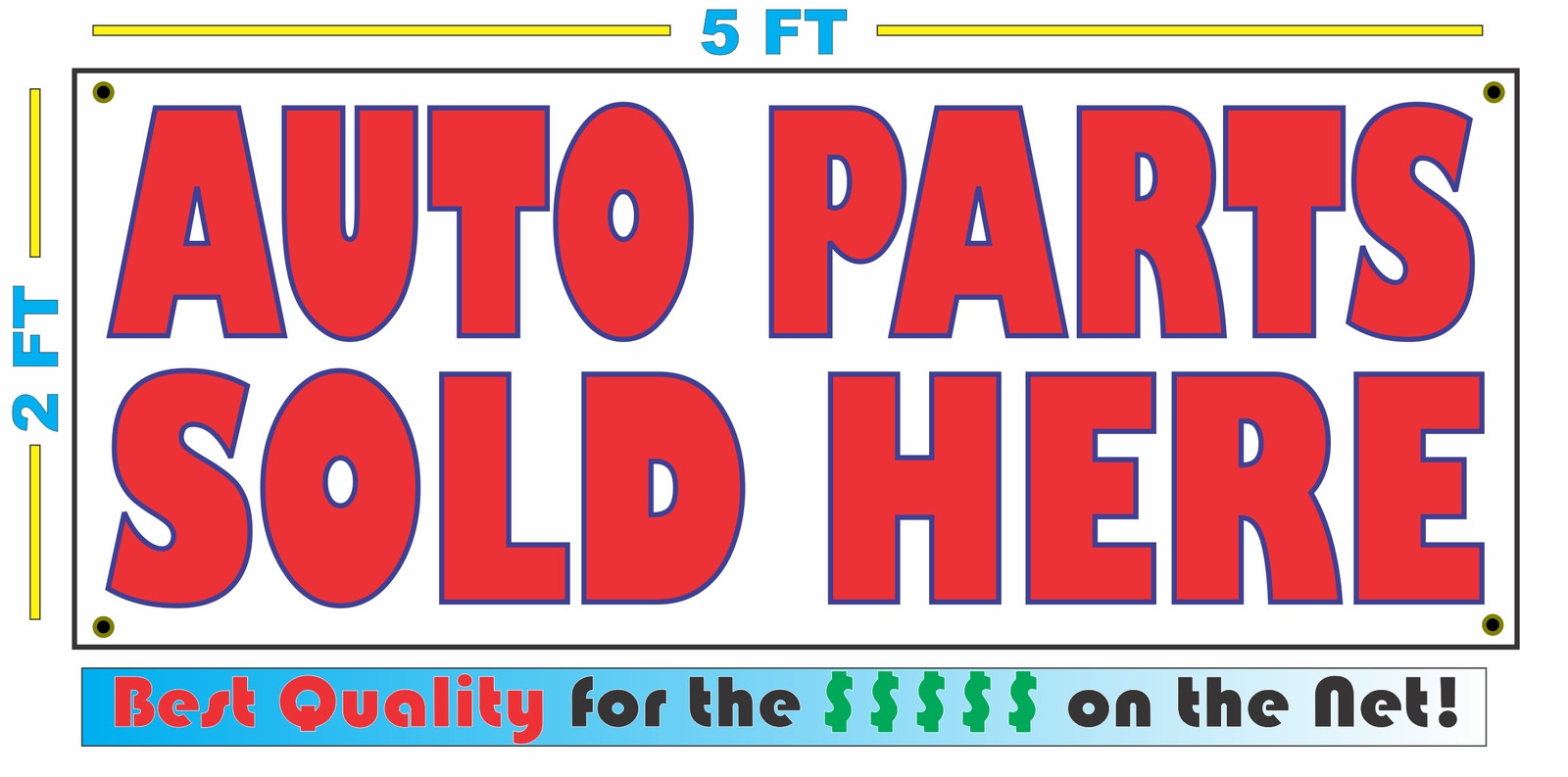 AUTO PARTS SOLD HERE Banner Sign NEW Larger Size 4 Shop Garage Car Rebuild Job