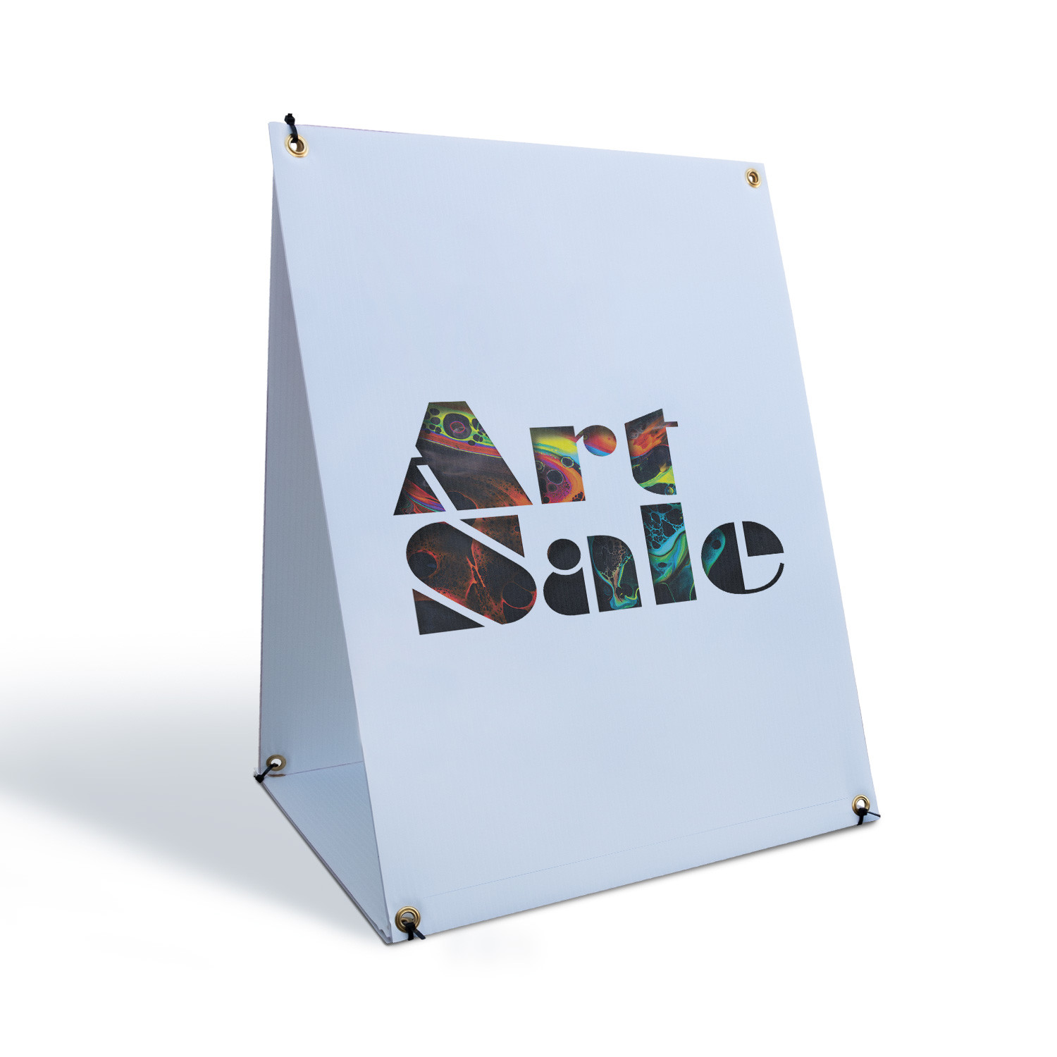 Art Sale A-Frame Sidewalk Sign Creative Promotions Exhibits Gallery Events