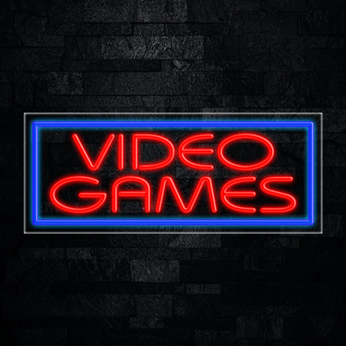 Video Games LED Neon Sign 30″L x 12″H #30646