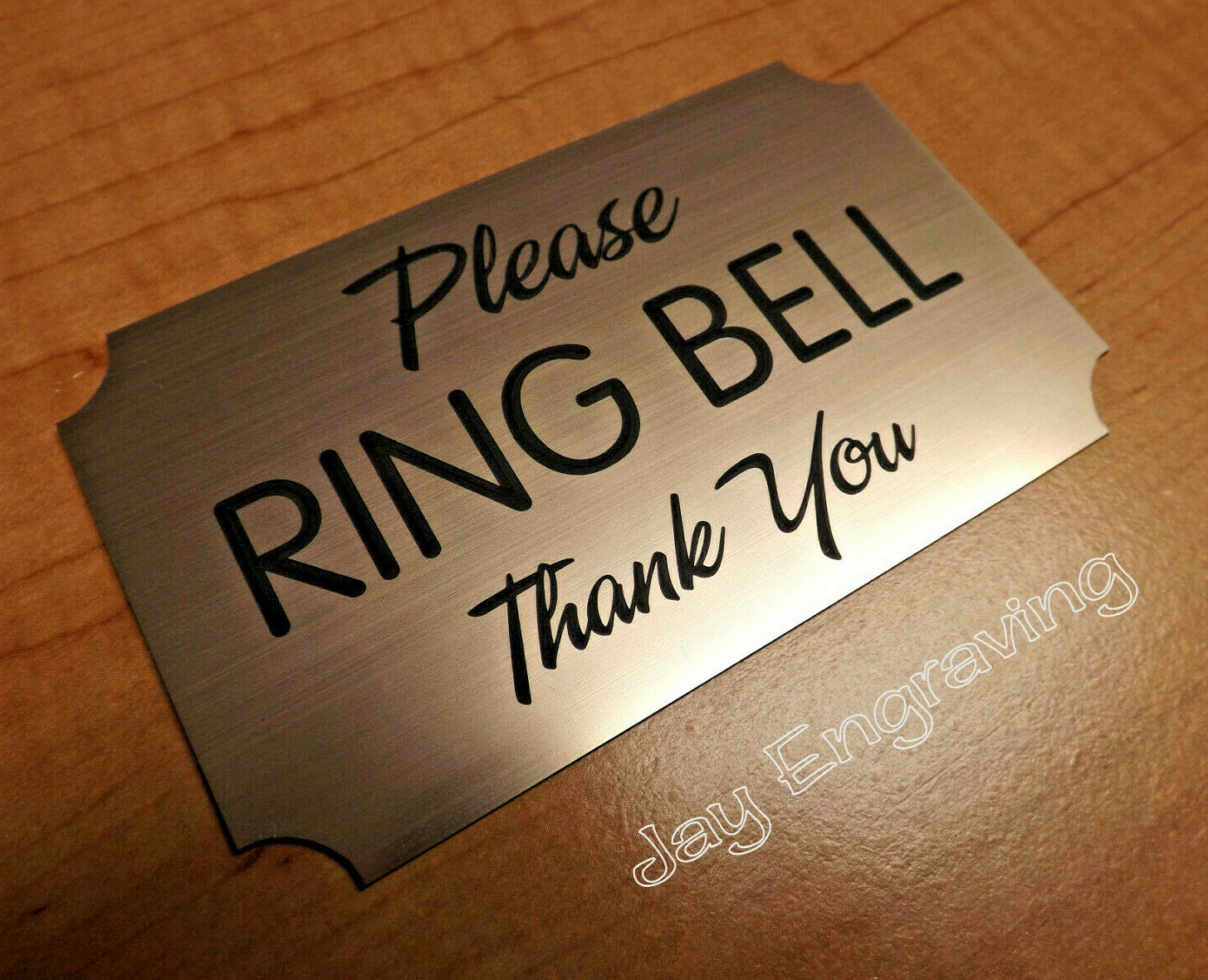 Please RING BELL Engraved 3×5 Copper Door Sign Plaque Business Home Office Signs