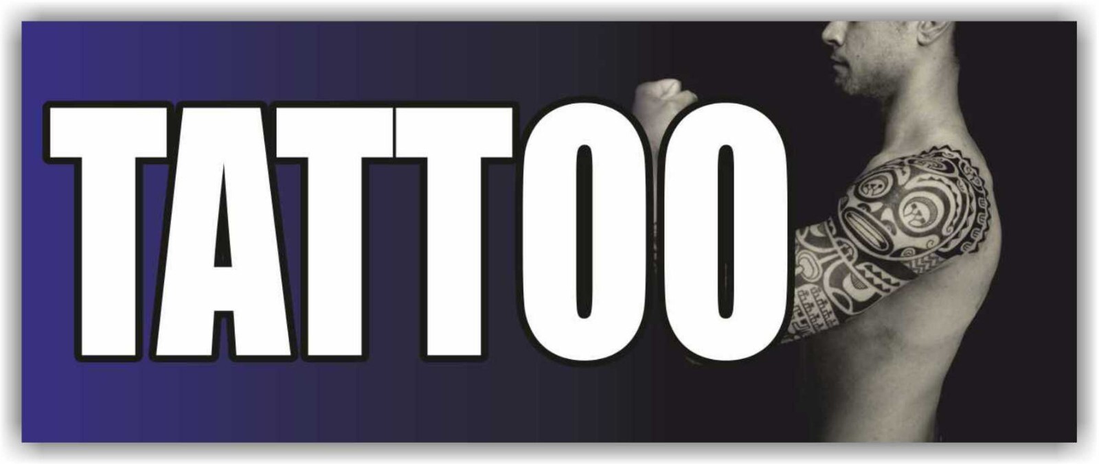 TATTOO Advertising Banner Vinyl Mesh Sign temporary color piercings