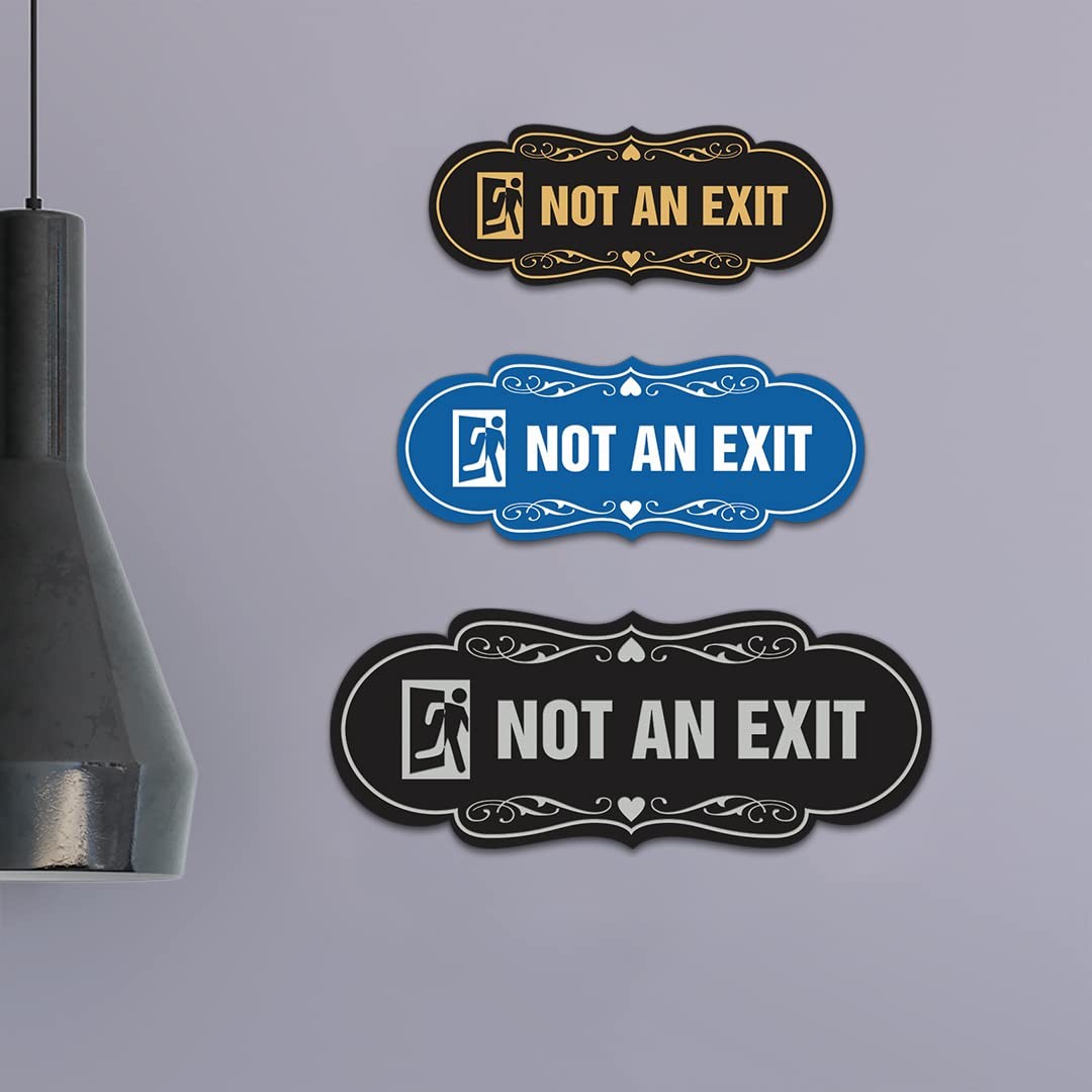 Designer Not An Exit (Runner) Wall or Door Sign