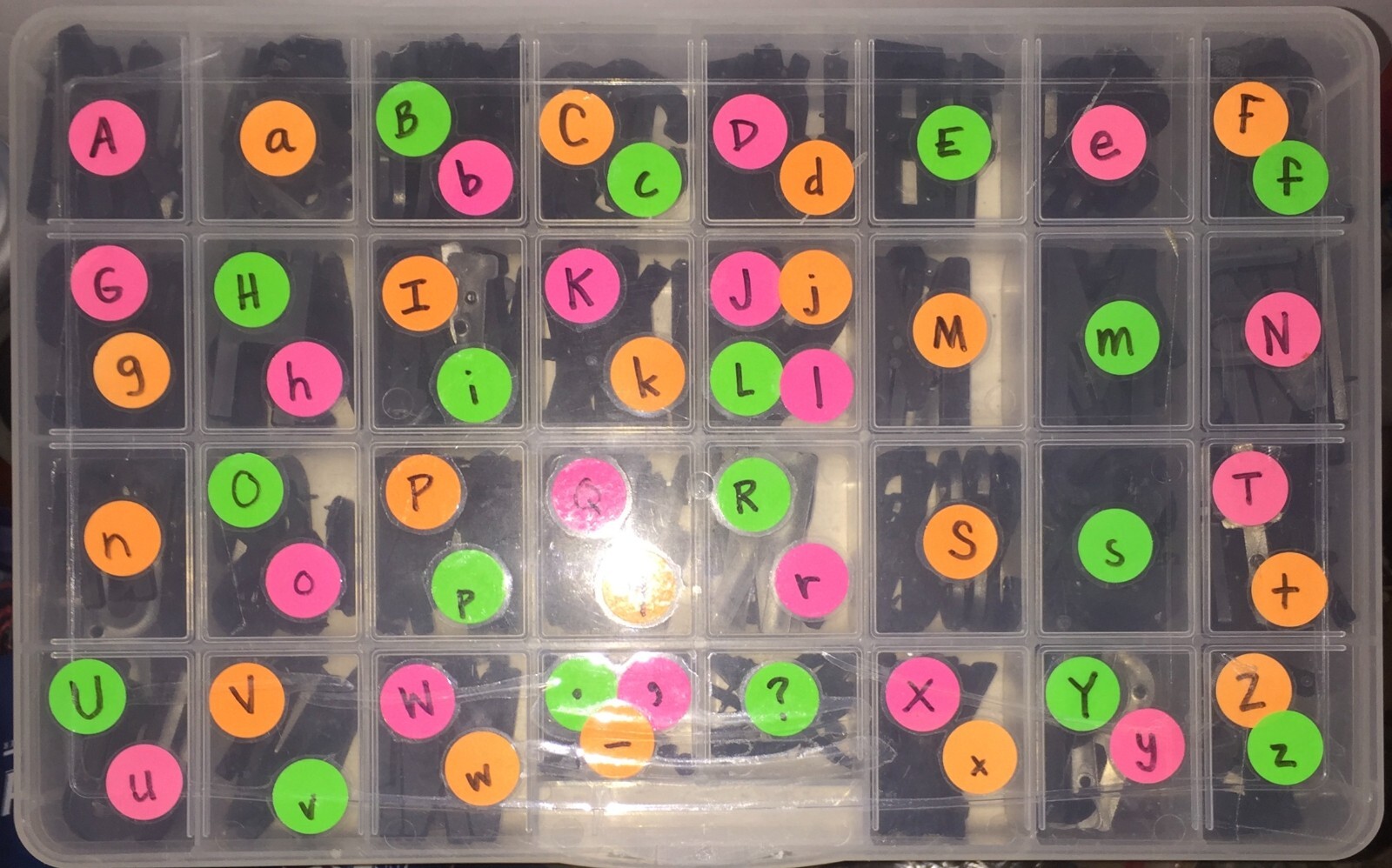 2″ push in Type Sign Directory Board Letters (Letters and Storage Box Only)