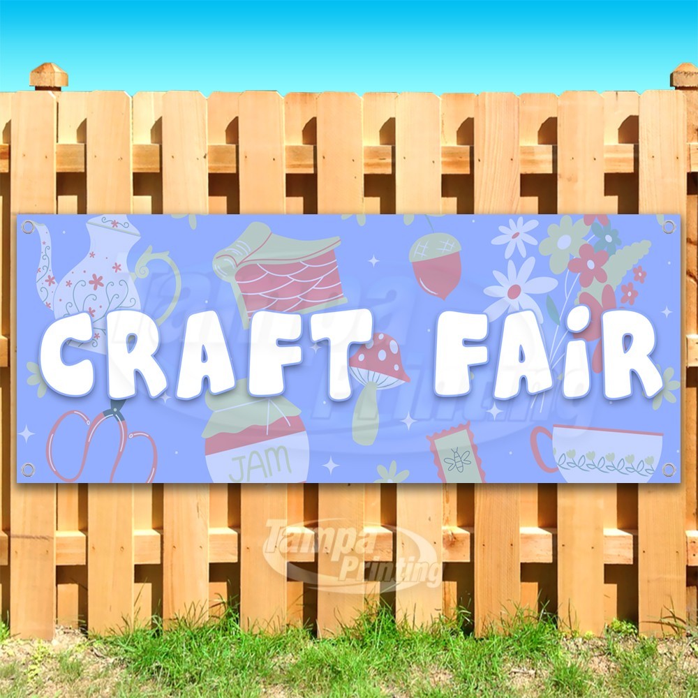 CRAFT FAIR Advertising Art Festival Vinyl Banner Flag Sign USA SB10867