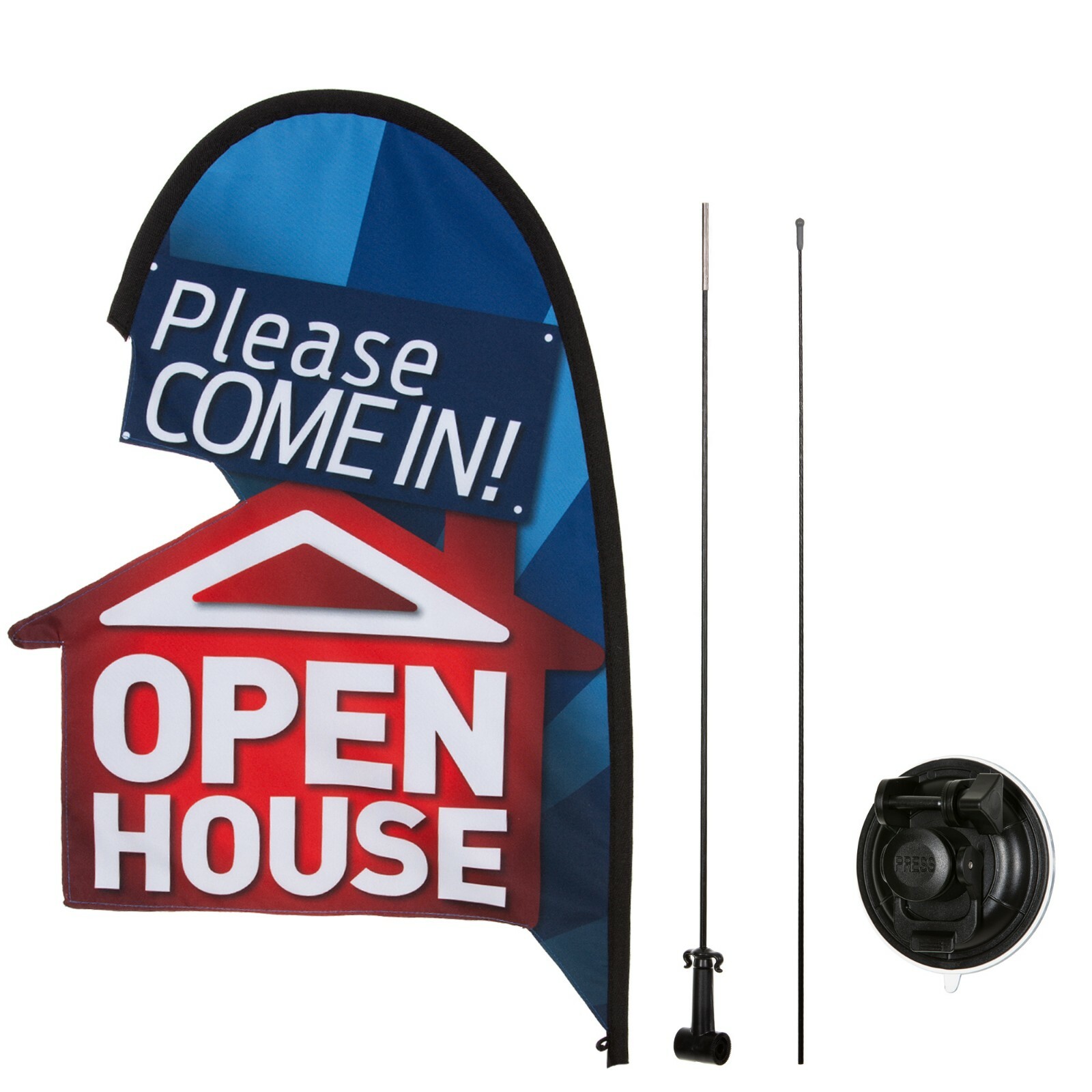 Open House Sign Real Estate Flag Apartment Leasing Sign Flag Kit Small Flag Kit