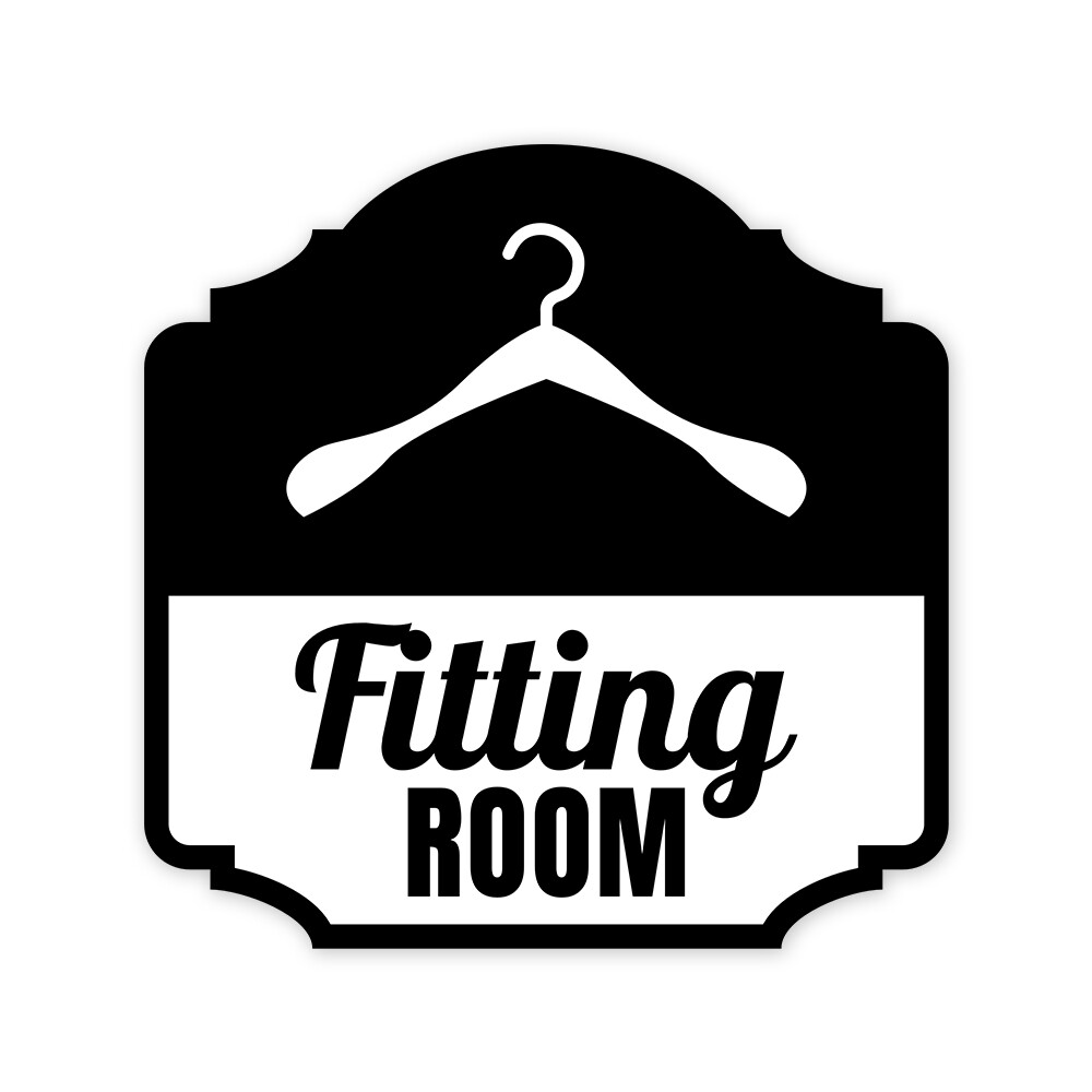 Heritage Plus Fitting Room Wall or Door Sign | Retail Store Signage