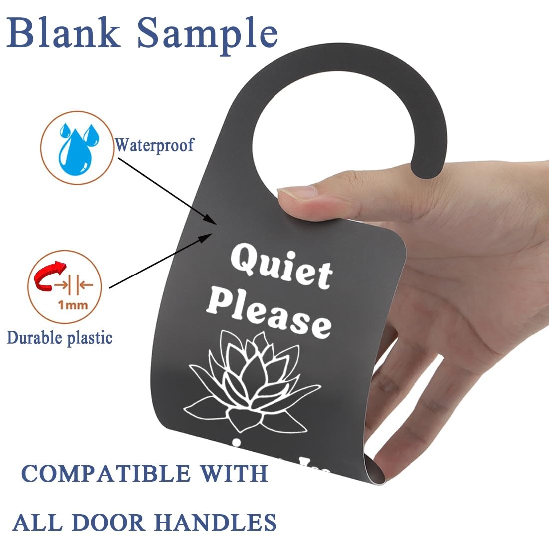 2 PCS Do Not Disturb Door Hanger Sign Quiet Please Session Office Home Use