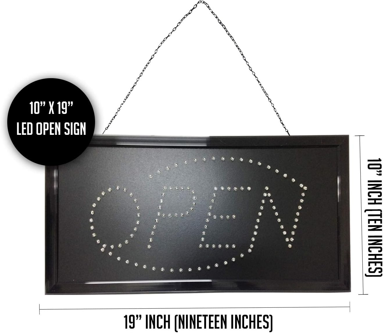 Handcrafted LED Neon Business Sign – Open Motion Light for 24/7 Visibility