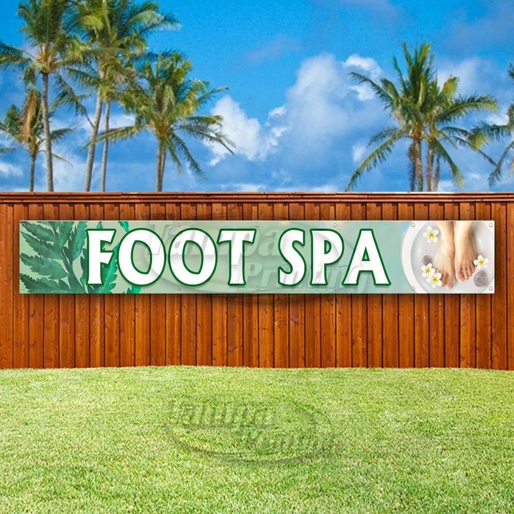 FOOT SPA Advertising Beauty Salon Massage Vinyl Banner Flag Sign USA XL01977