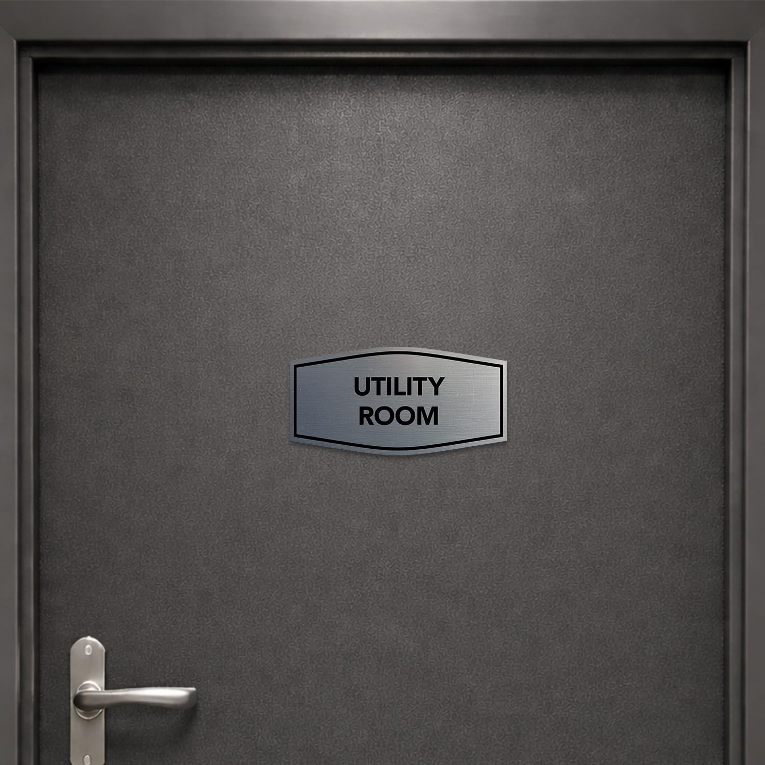 Fancy Utility Room Sign Brushed Gold Medium Wall Door Office Business Plaque