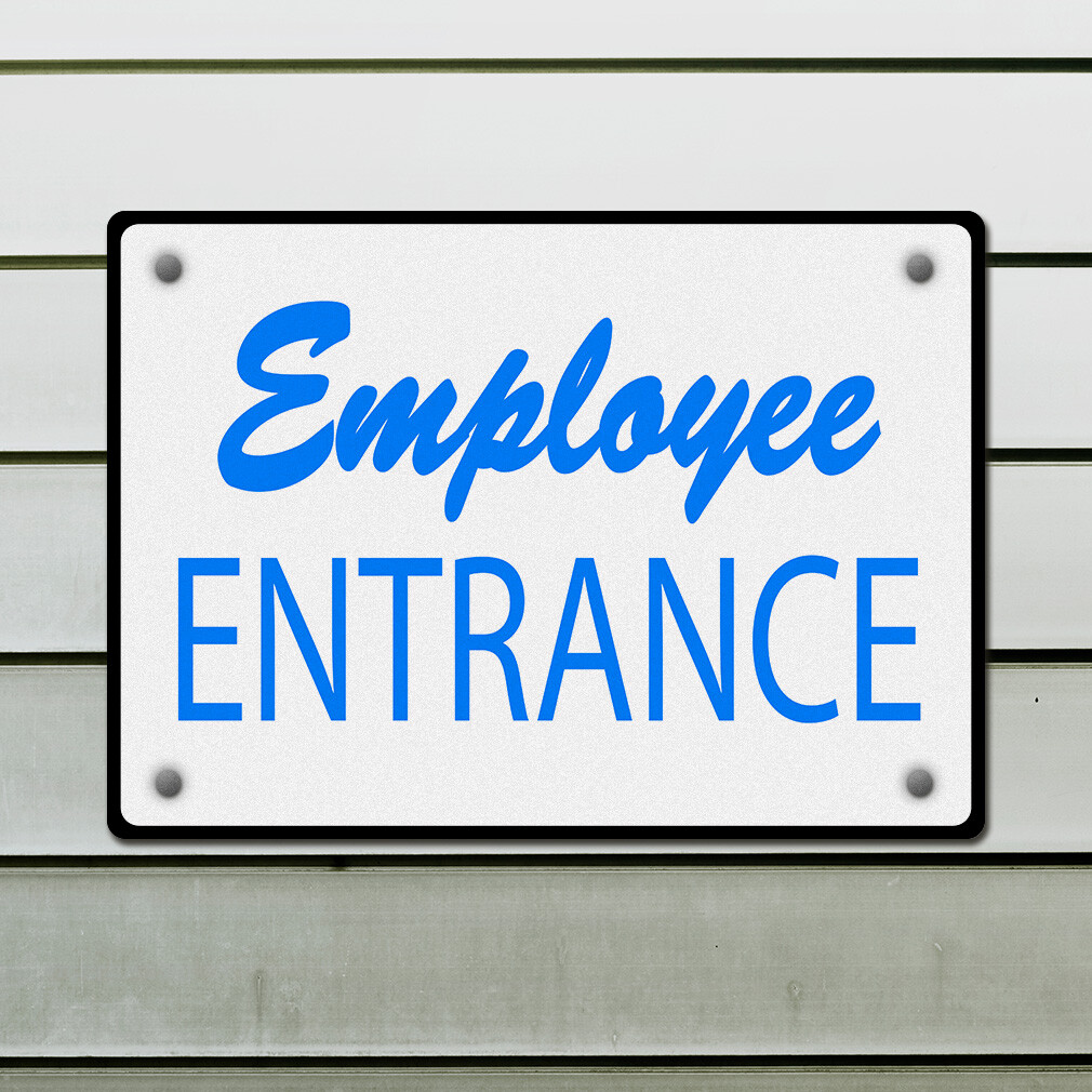 Horizontal Metal Sign Directional Acrylic A Weatherproof Street Signage