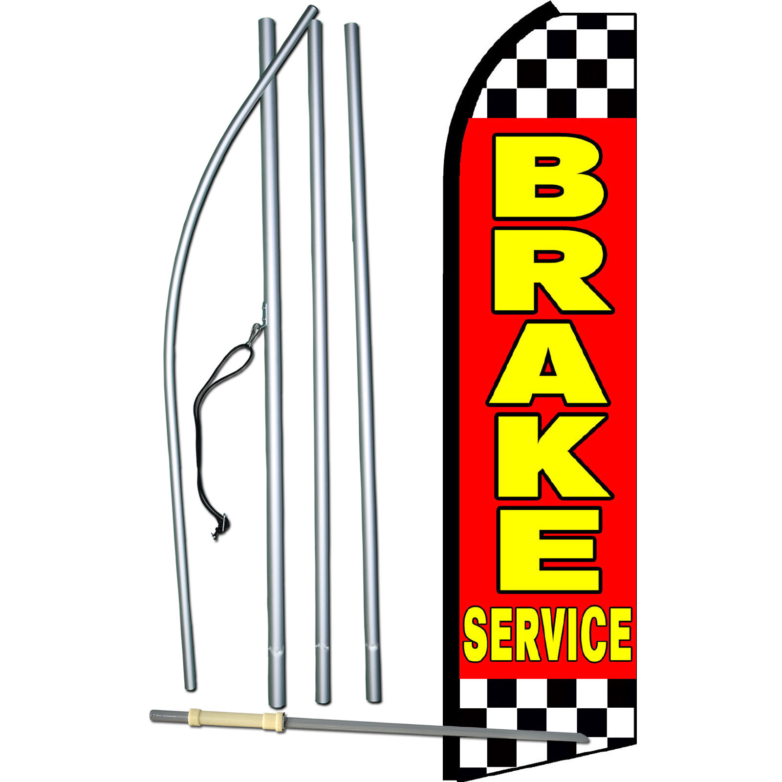 Brake Service Complete Swooper Flag Bundle
