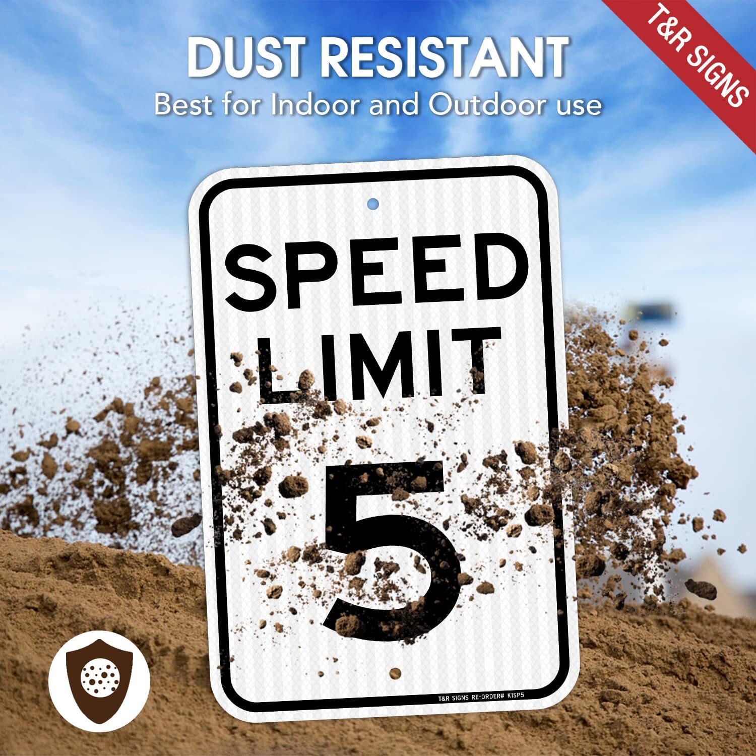 2 Pack Speed Limit 5 MPH Sign, Slow Down Sign,Traffic Sign, 18″ x 12″ Engineer
