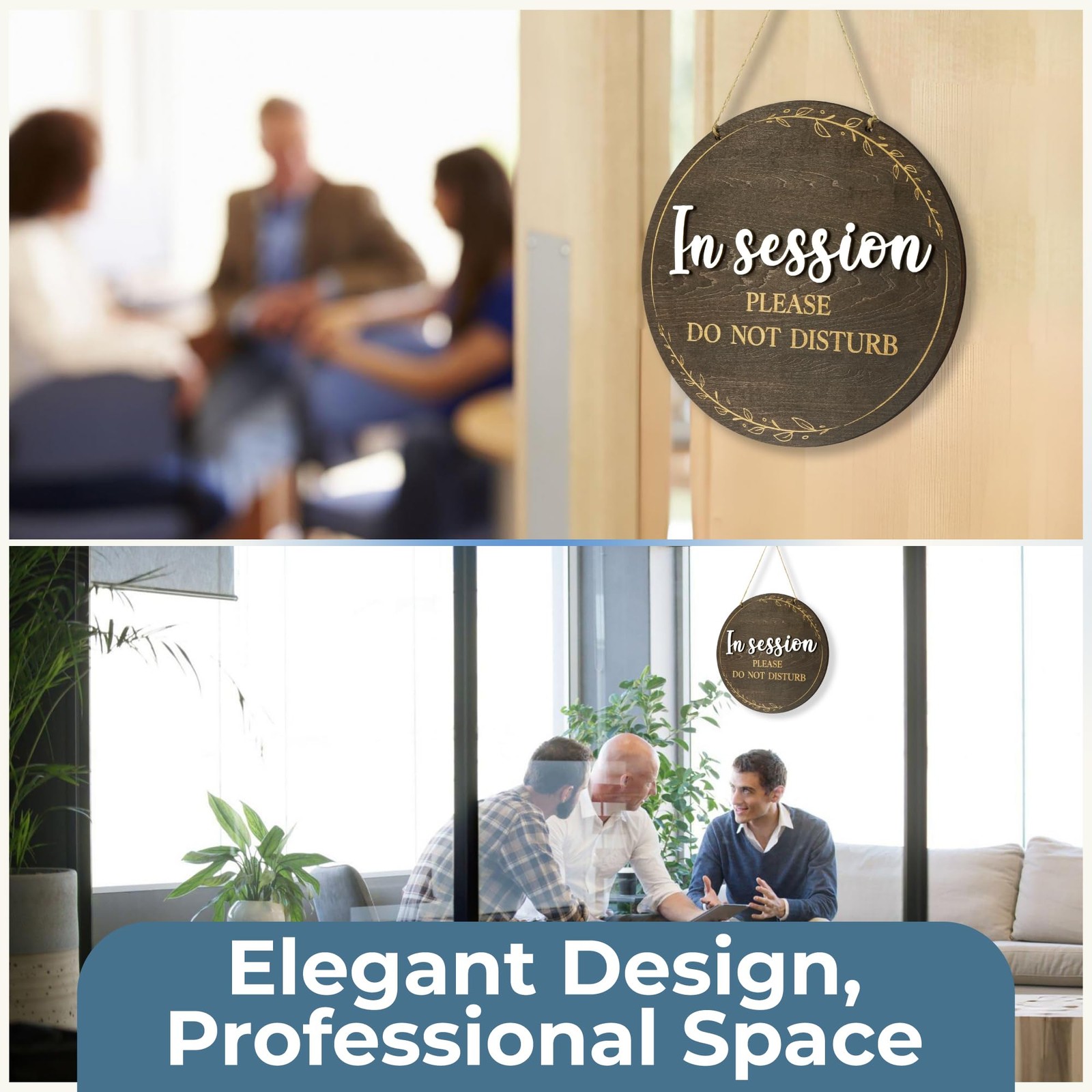In Session Door Sign Therapists Please Do Not Disturb Office Massage Plaque