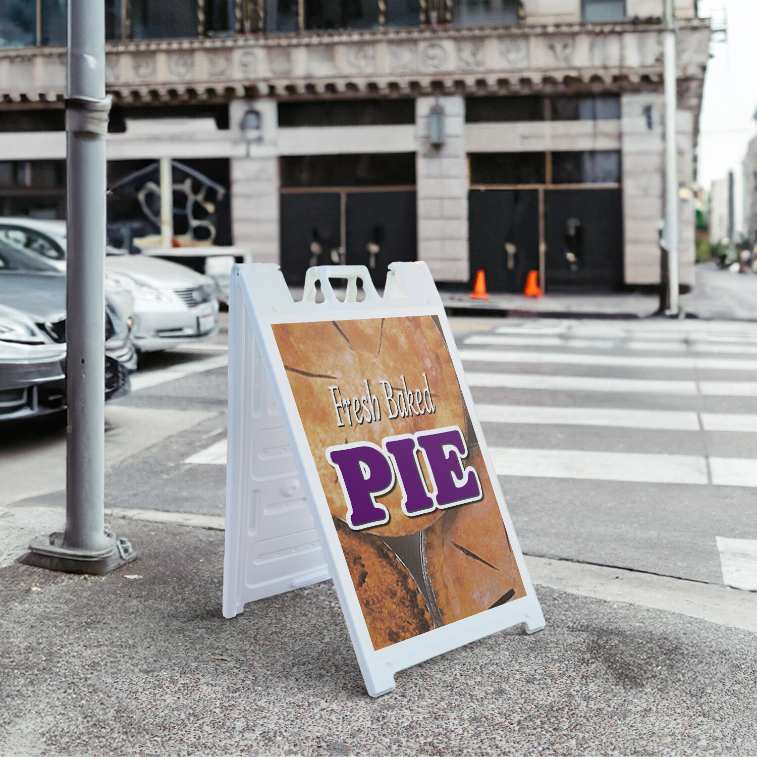 A-frame Sidewalk Fresh Baked Pie 24″ x 36″ Double Sided A-Frame Sidewalk Sign