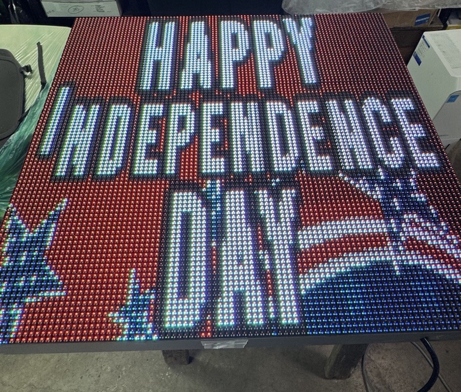 Novastar Controlled LED Sign 38” By 38”
