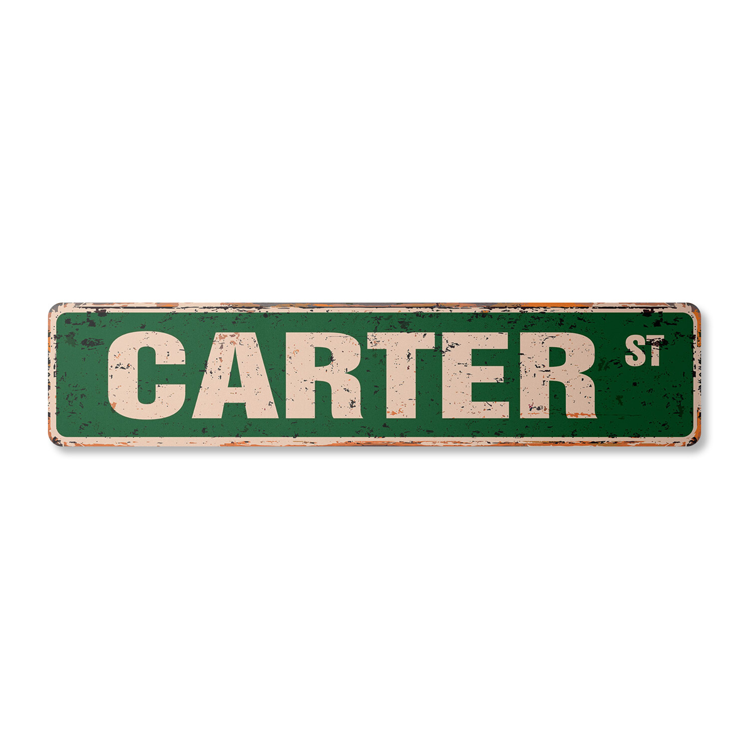 CARTER Vintage Street Sign Childrens Name Room Metal Sign