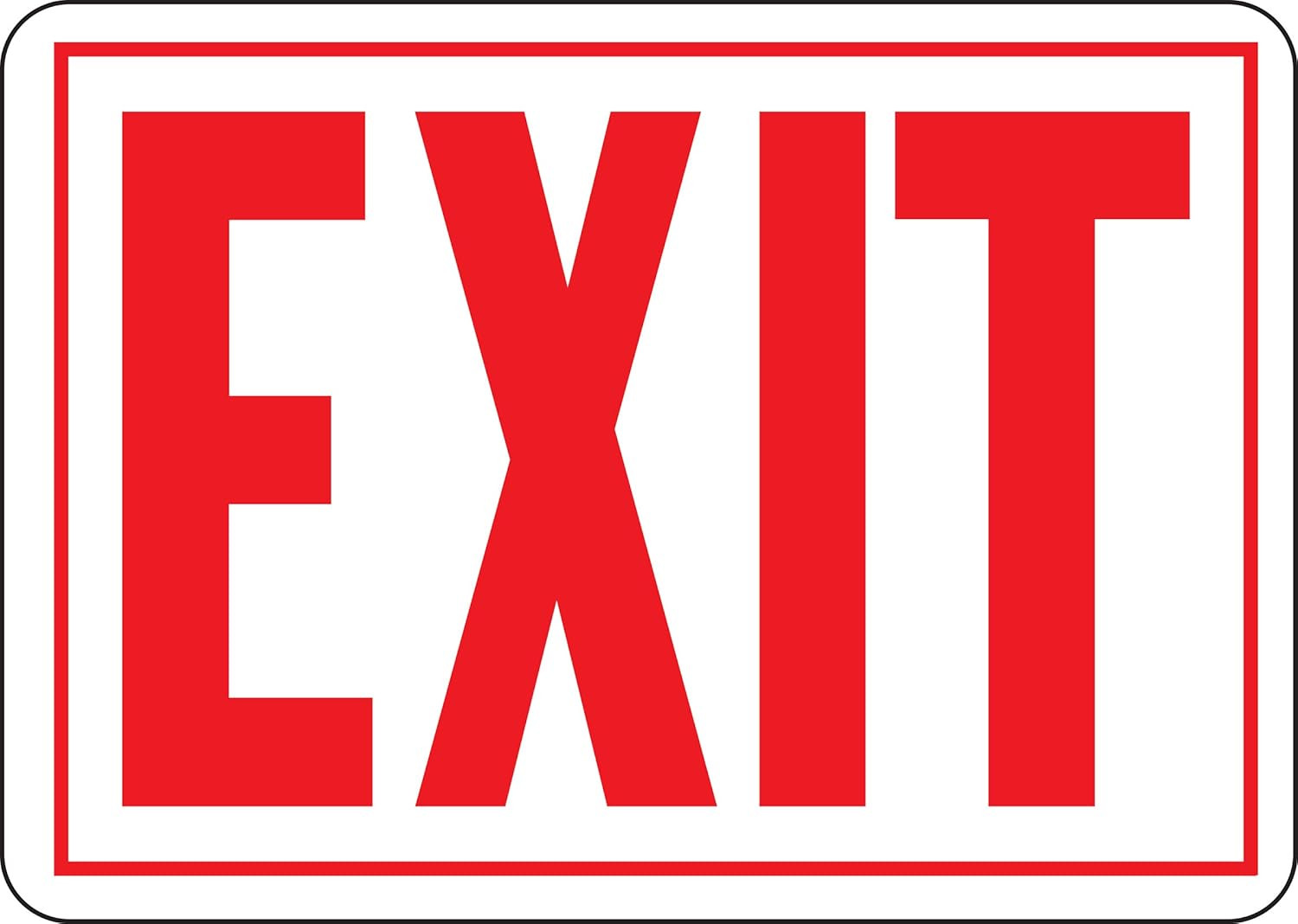 Aluminum Signs, 14” X 9.5”, Durable Long-Lasting Contrasting Metal Signs for Out