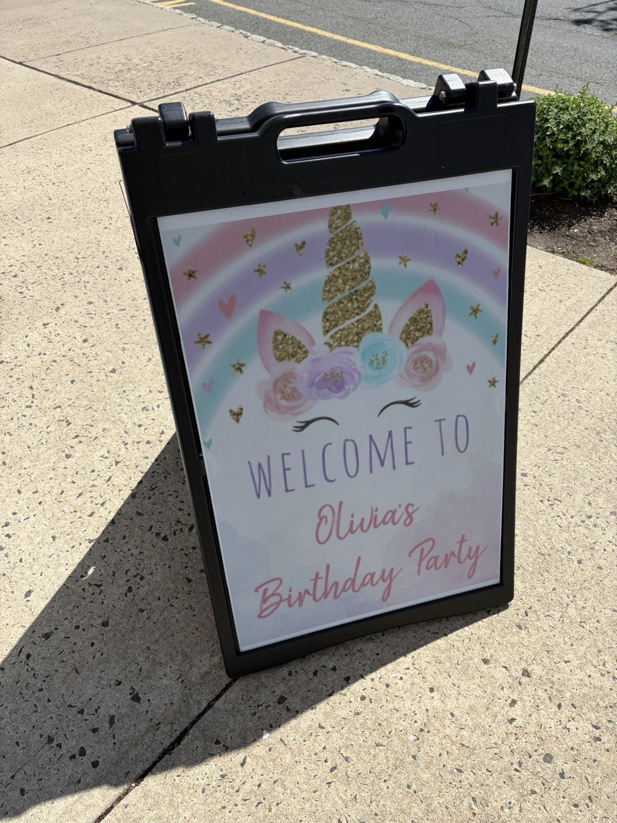 Welcome Birthday 24×36 Aframe Sign Sandwich Board Deluxe Signicade Quality