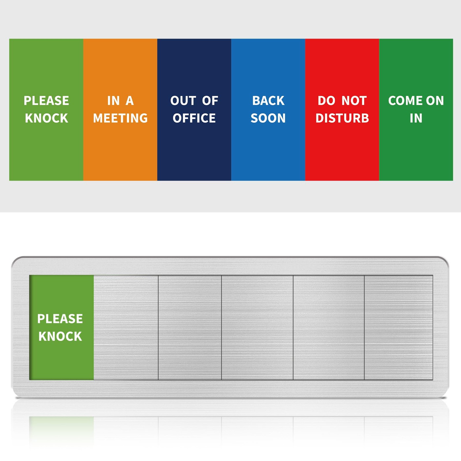 Office Door Signs- 6 Options Out Of Office Sign for Door,Do Not Disturb, In A…