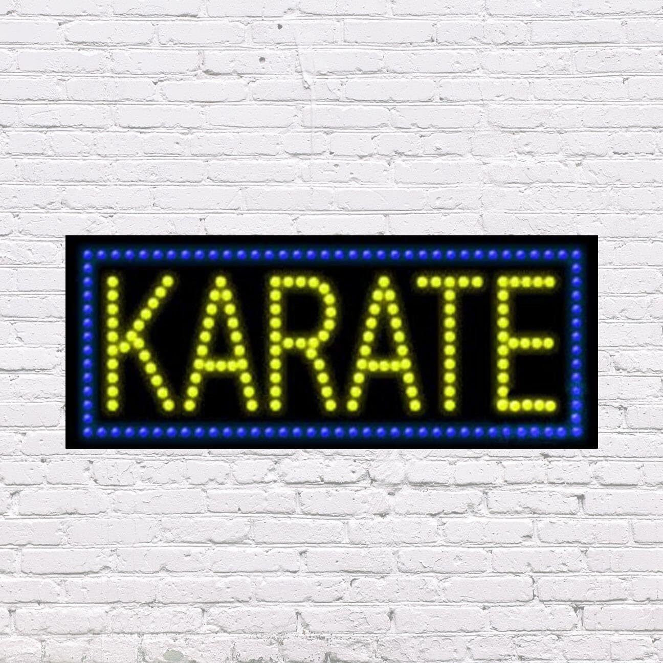 LED Karate Sign | Light Up Sign | 11″H x 27″W x 2″D