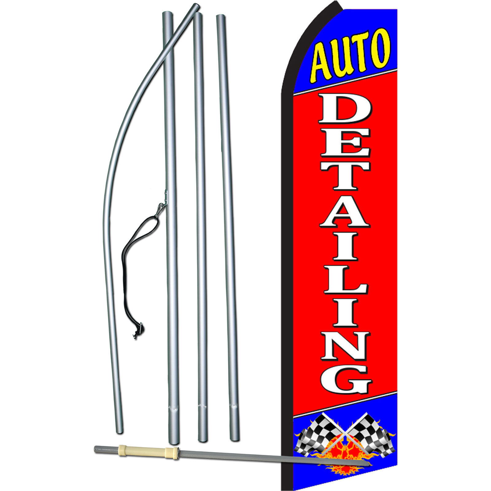Auto Detailing Swooper Flag Kit
