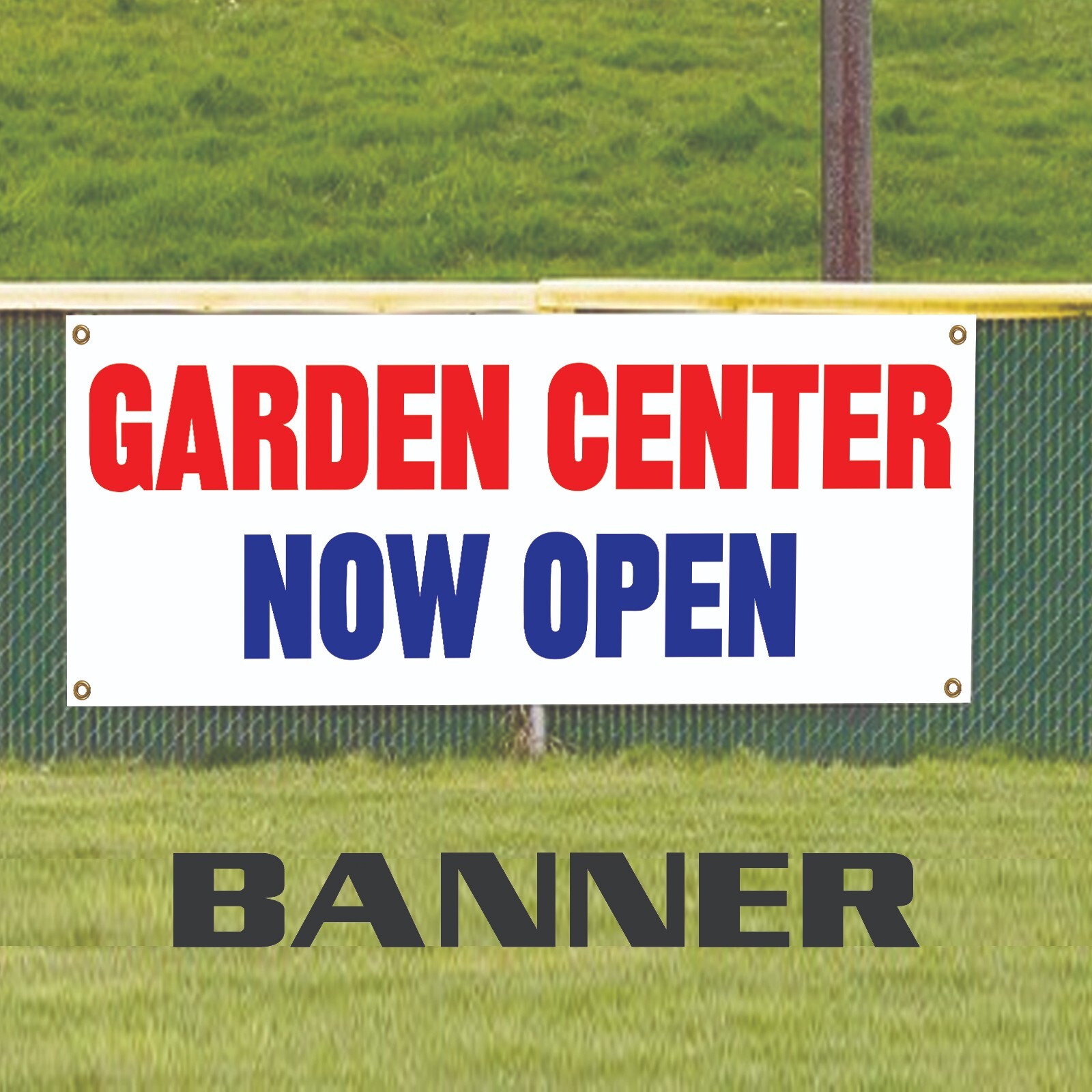 Garden Center Now Open Vinyl Banner Advertising Display Outdoor Printed Banner
