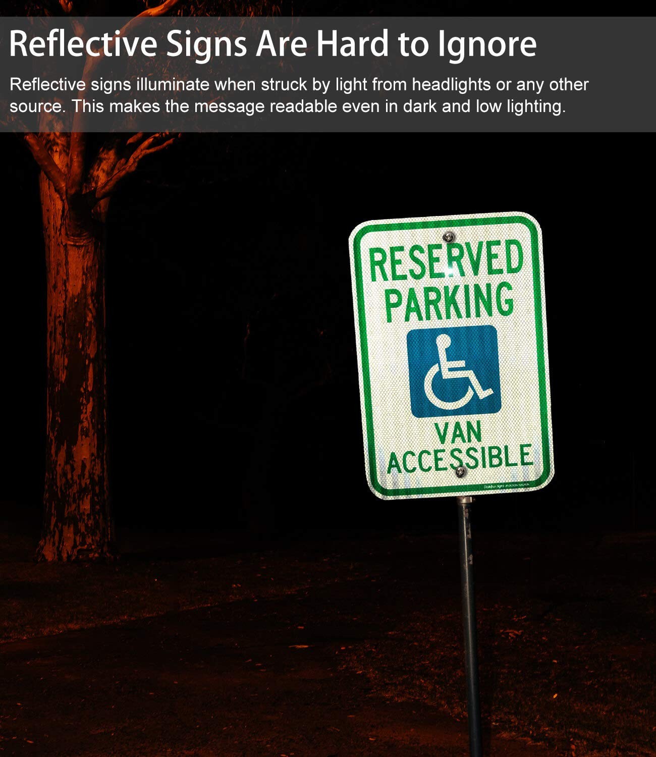 Reserved Parking Sign 2 PCS 18×12 Inch Aluminum Weather Resistant Reflective