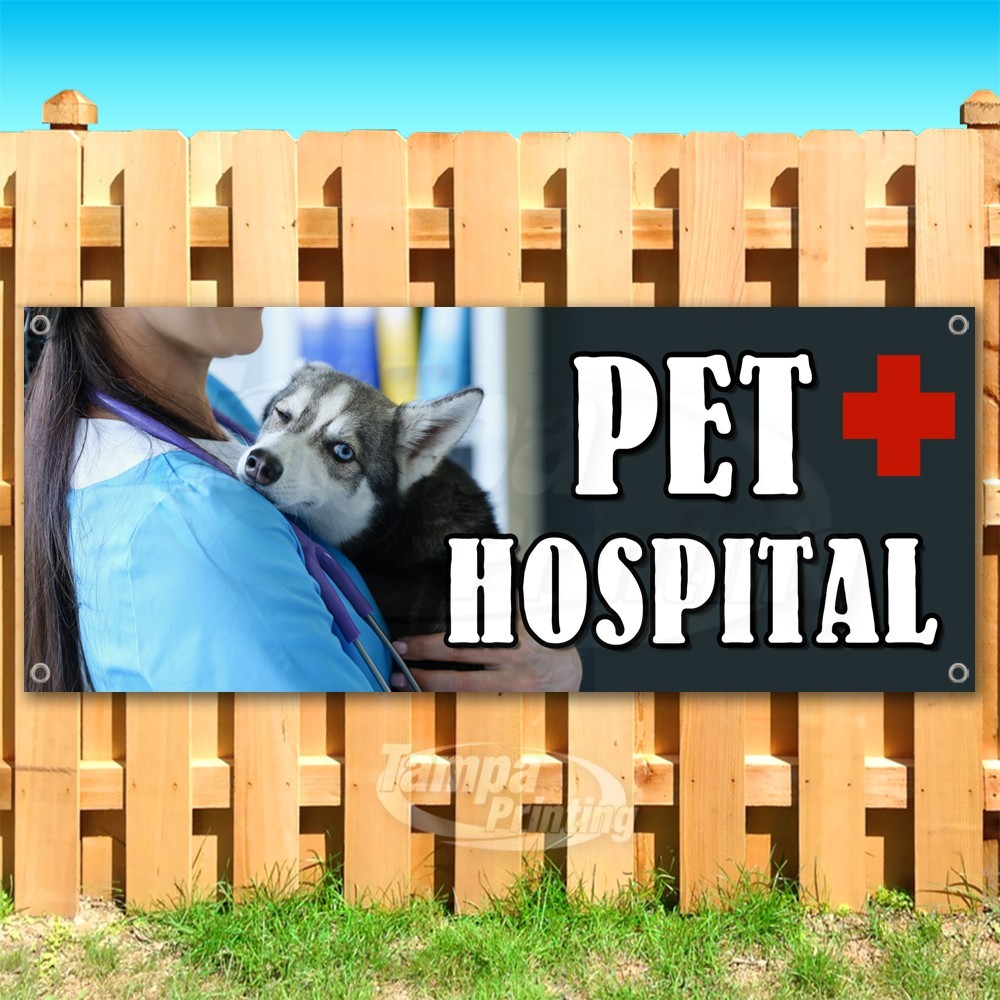 PET HOSPITAL Advertising Vets Animals Health Vinyl Banner Flag Sign USA SB11105